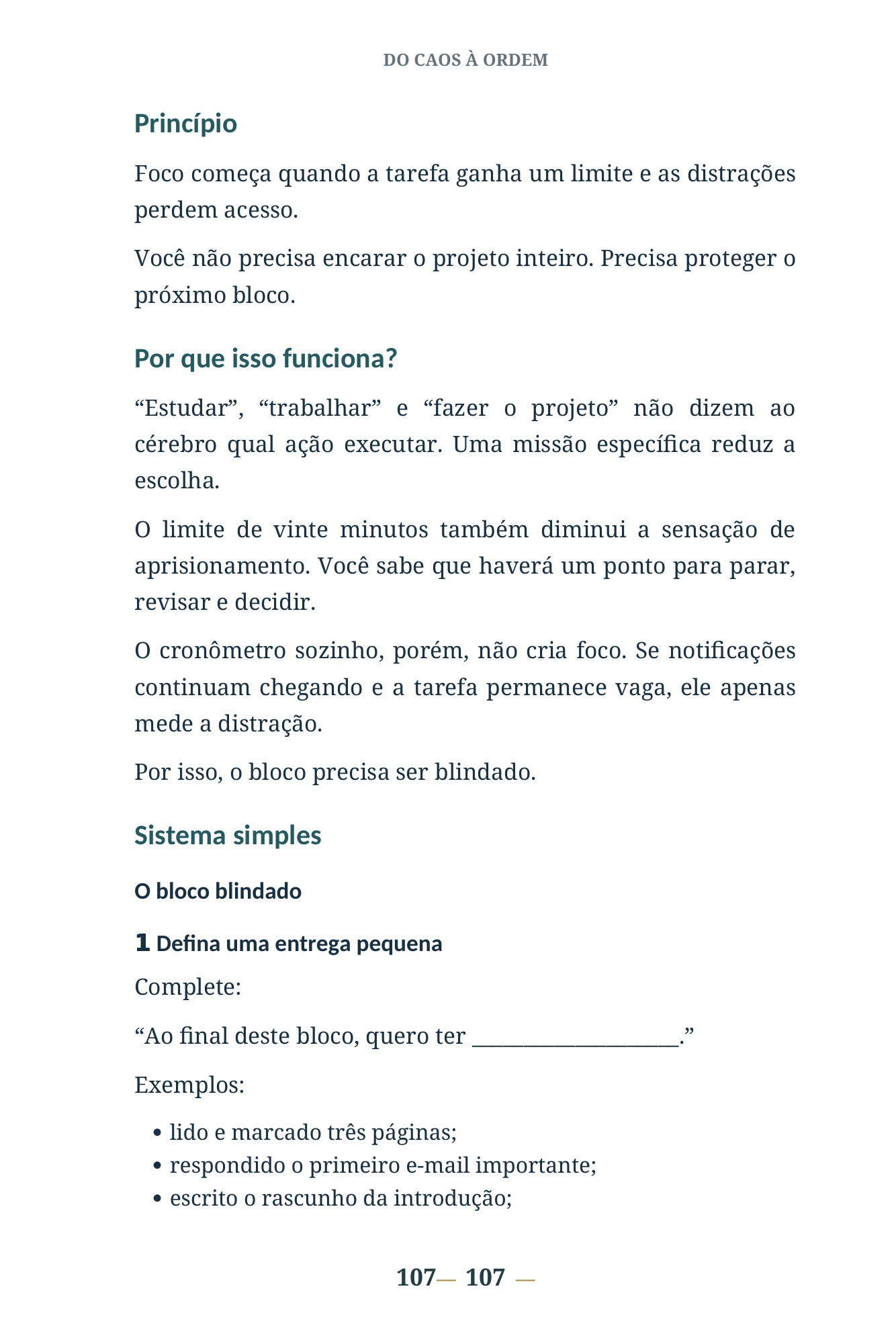 Página com o sistema simples do bloco blindado